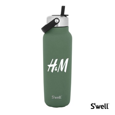 S'well® Explorer w/ Flip Straw - 40oz Green Jasper