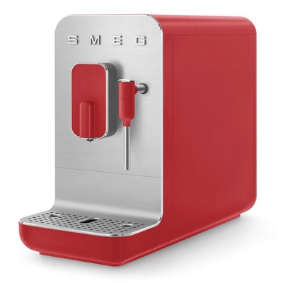 Smeg 50's Retro-Style Fully Automatic Red Coffee Machine w/Steamer