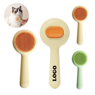 Pet Hair Brush with One-click Cleaning Button