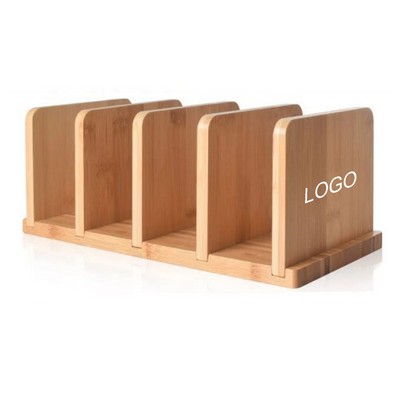 Bamboo Letter Holder Organizer