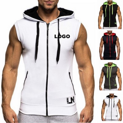 Hooded Zip-Up Vest