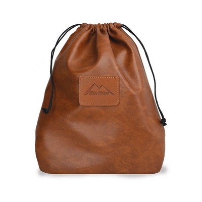 Deluxe Drawstring Shoe Bag (Waxed Canvas)