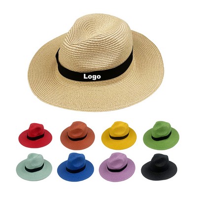 Large Brim Panama Hat Straw Hat Summer Beach Hat