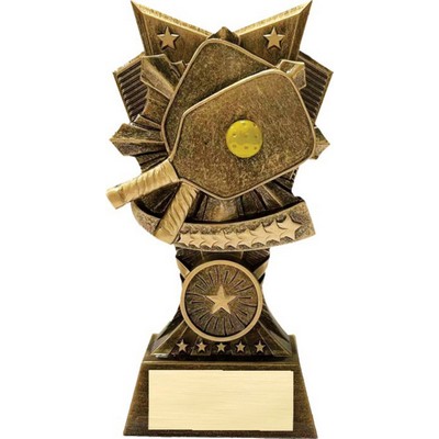 Pickleball 3D Design Resin Award - 6" Tall