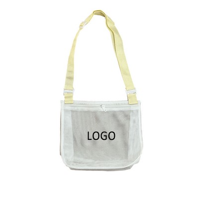 White Mesh Beach Bags