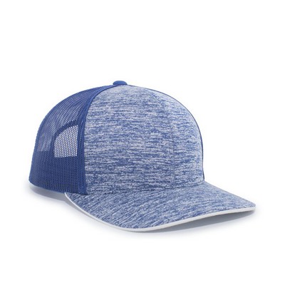 Pacific Headwear Aggressive Heather Trucker Cap