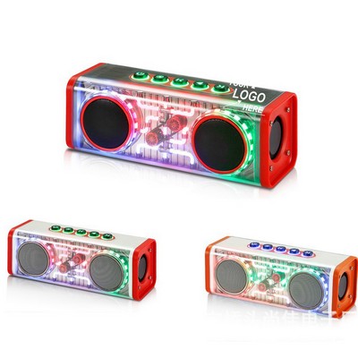 Wireless RGB Light Transparent Speakers