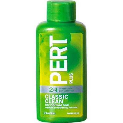 Pert Plus Shampoo & Conditioners - 2 in 1, Classic Clean, 1.7 oz (Case