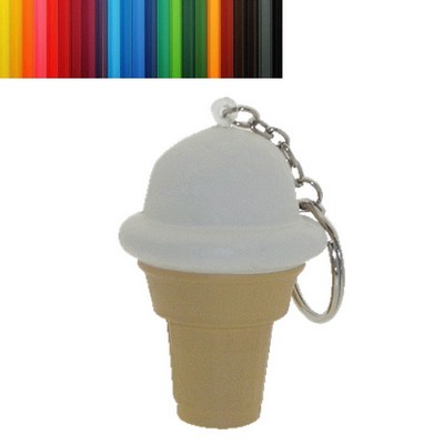 New Foam Ice Cream Shaped Stress Reliever with Keychain