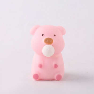 TPR Pink Pig Bubble Stress Relief Toy