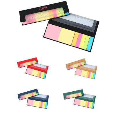 Eco Friendly Sticky Notes with Ruler 