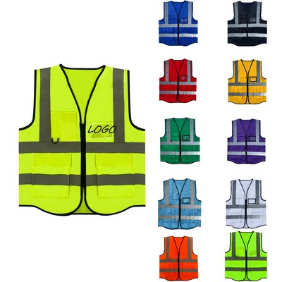 High Visibility Reflective Safety Vest Men Women Work