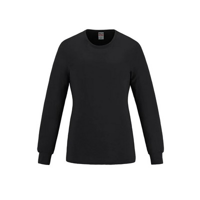 Breeze Long Sleeve Cotton Crewneck T-Shirt