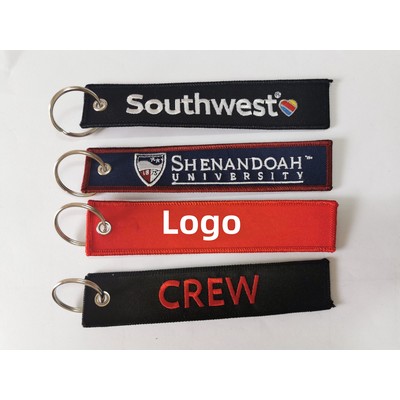 Custom Embroidered Patch Keychain 2 Sides