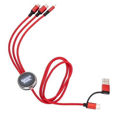 Fuller Light-Up Multi-Charge Cable - Red