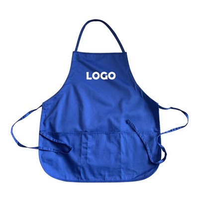 Medium-Length 3-Compartment Front Pouch Apron