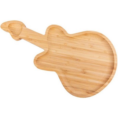 Guitar Shaped Bamboo Tray