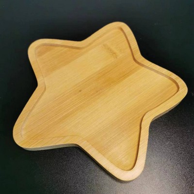 Star Shaped Bamboo Tray