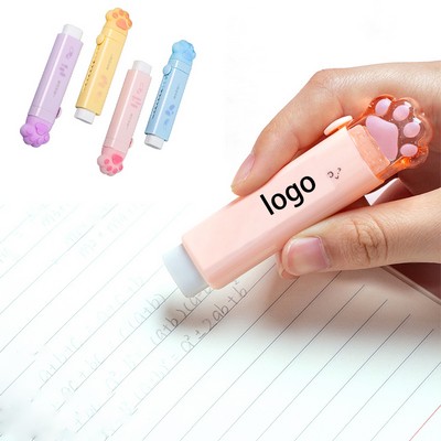 Cute Push-Pull Pen Shaped Eraser