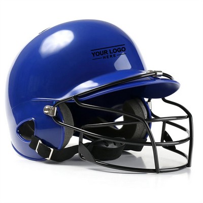 Protective Baseball Softball Batting Helmet with Attached Facemask