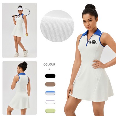 Sleeveless Women's Quick-Dry Tennis Dress