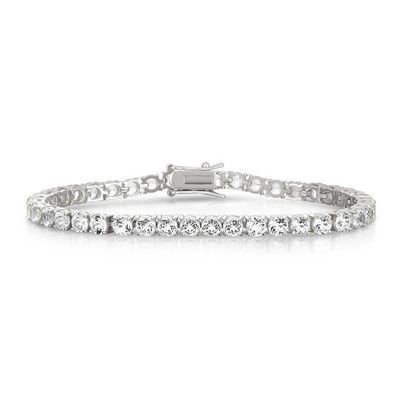 Jilco Inc White Topaz Tennis Bracelet