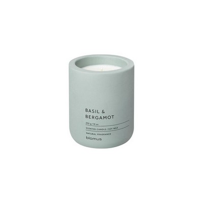 Blomus Fragra - Large Candle In Concrete Container - Basil Bergamot