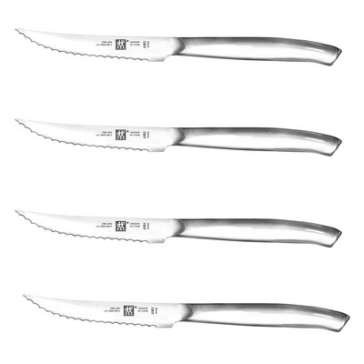 JA Henckels Zwilling 4-Piece Serrated Mignon Steak Knife Set