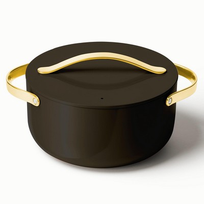 Caraway 6.5Qt Iconics Nonstick Ceramic Dutch Oven Black/Gold