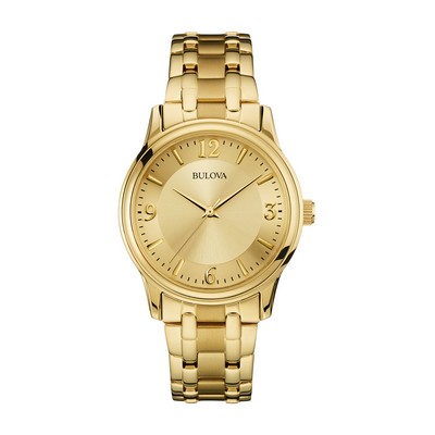 Bulova Watches Corporate Collection Men's Gold-Tone Bracelet Watch