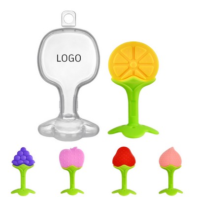 Soft Fruit-Shaped Silicone Teether