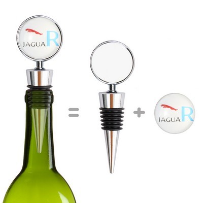 Full Imprint Round Medal Wine Stopper Cork