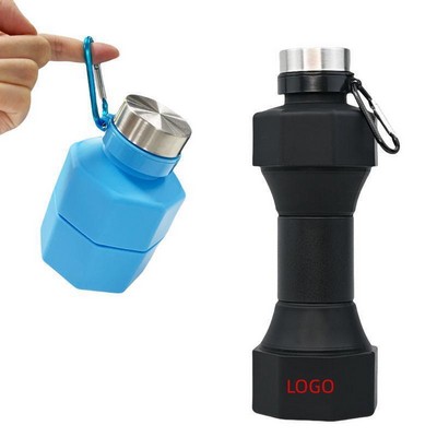 Collapsible Dumbbell Water Bottle