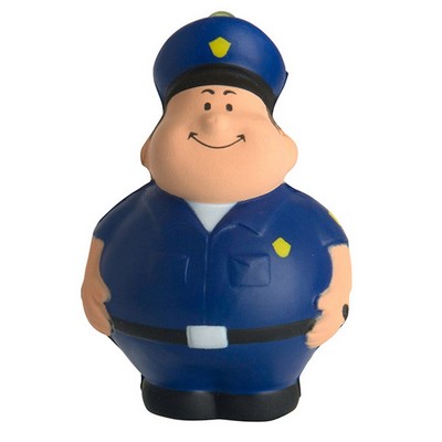 Squishy Policeman Figure Stress Reliever Keychain