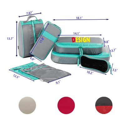 7 Pieces Travel Packing Cubes Set