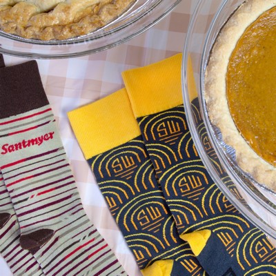 Regular Thanksgiving Socks - Grateful Feet for Turkey Day - American Made