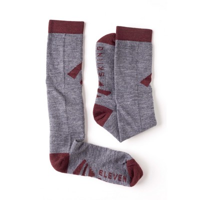 Crew Skiing Socks - Carve the Slopes in Cozy Comfort - American Made