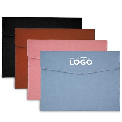 A4 PU Leather File Folder with Magnetic Closure