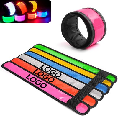 Polyester LED Light-Up Slap Bracelet