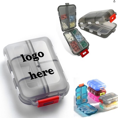 Transparent Pill Box 10 Compartment