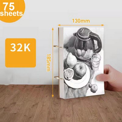 A5 Sketch Book 75 Sheets Loose Leaf Sketch Papers For Kids And Adults