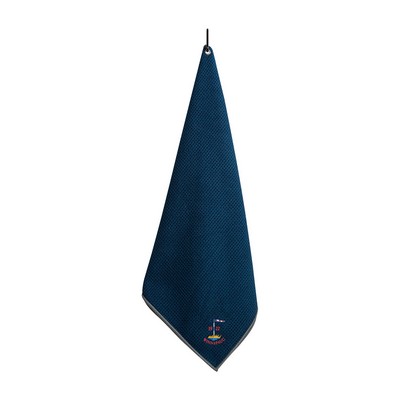 Ahead Microfiber Golf Towel - Navy-Grey