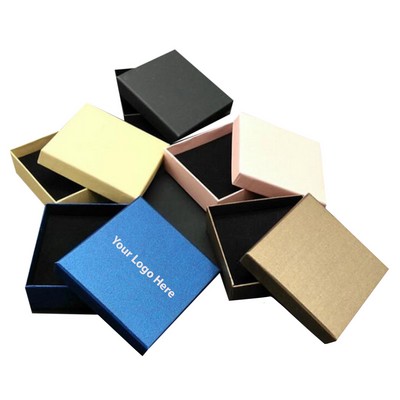 1.97 X 1.97 Inches Cardboard Jewelry Boxes With Lids For Necklace Ring Earring Display Box