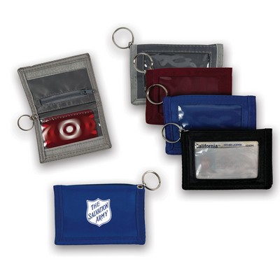 Double ID Holder w/Key Ring