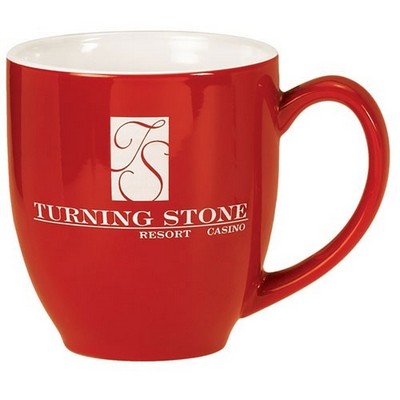 16 Oz. Red St. Paul Bistro Mug w/White Interior 16 Oz. Red St. Paul Bistro Mug w/White Interior