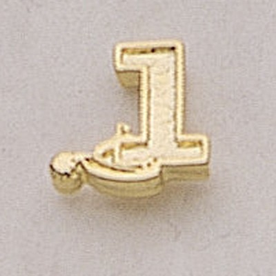 #1 w/ Spur Marken Design Cast Lapel Pin (Up to 5/8")