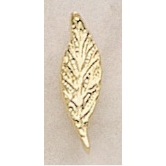 Tobacco Leaf Marken Design Cast Lapel Pin (Up to 1")