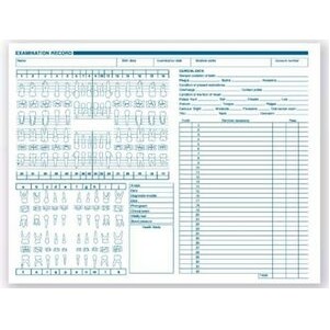 Dental Exam Record Anatomic & Periodontic Diagram