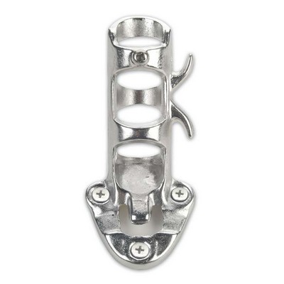 45 Degree Silver Aluminum Bracket for 1" Flagpole