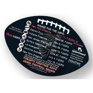 Football Stock Shape Magnet (5 1/2"x3 5/8")